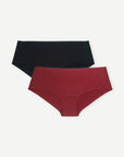 Seamless no-show sustainable women's underwear Briefs Bundle 2-Pack Rich Tones