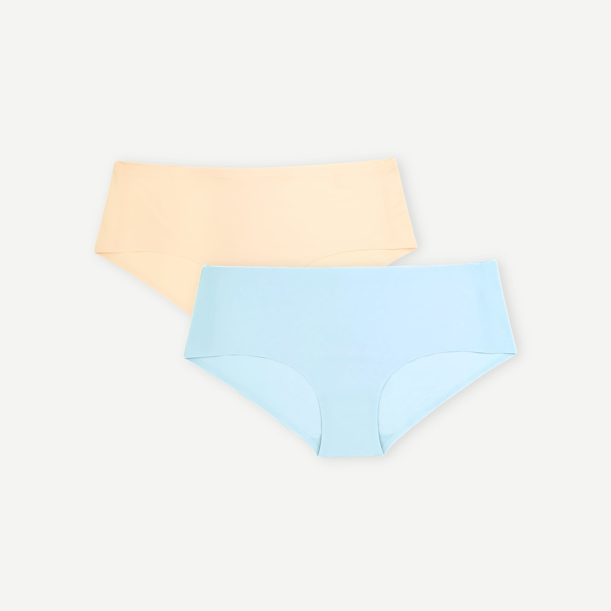 Seamless no-show sustainable women's underwear Briefs Bundle 2-Pack Soft Neutrals
