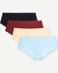 Seamless no-show sustainable women's underwear Briefs Everyday Essentials Set 4-Pack