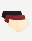Seamless no-show sustainable women's underwear Briefs Bundle The Essential 3-Pack