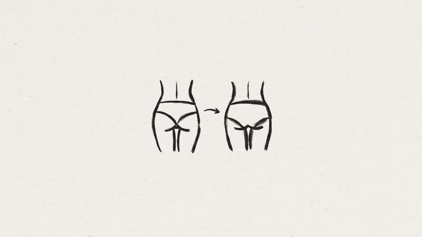 An illustration of seamless underwear that doesn't ride up or cause wedgies