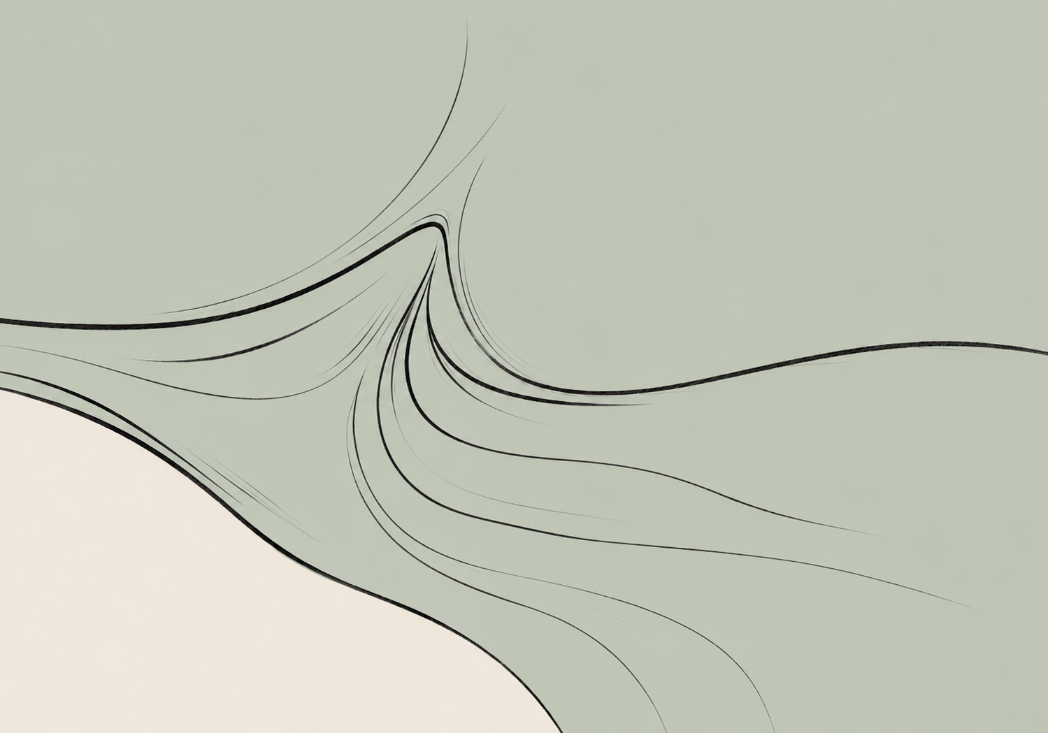 An illustration of fabric pulling up