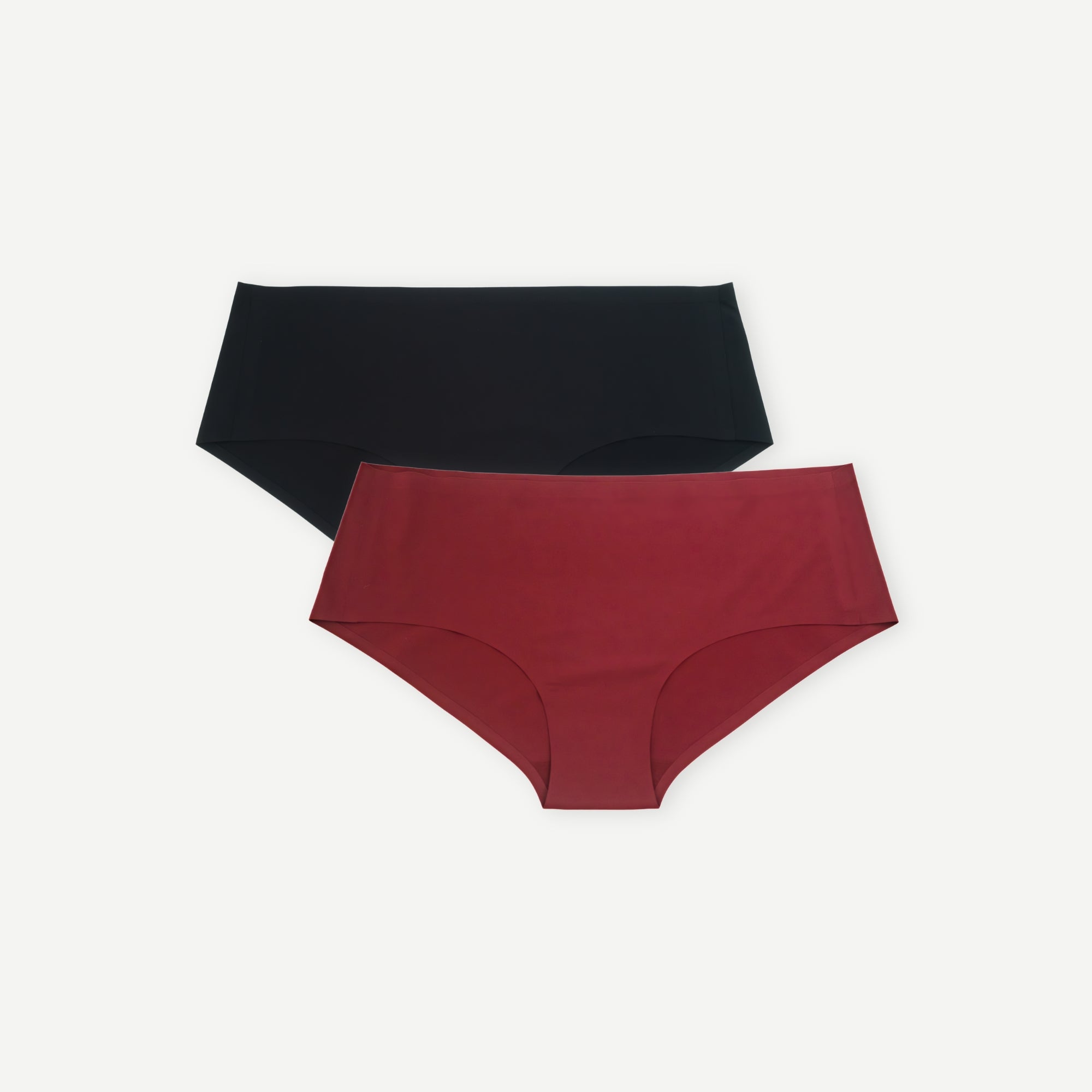 Seamless no-show sustainable women's underwear Briefs Bundle 2-Pack Rich Tones
