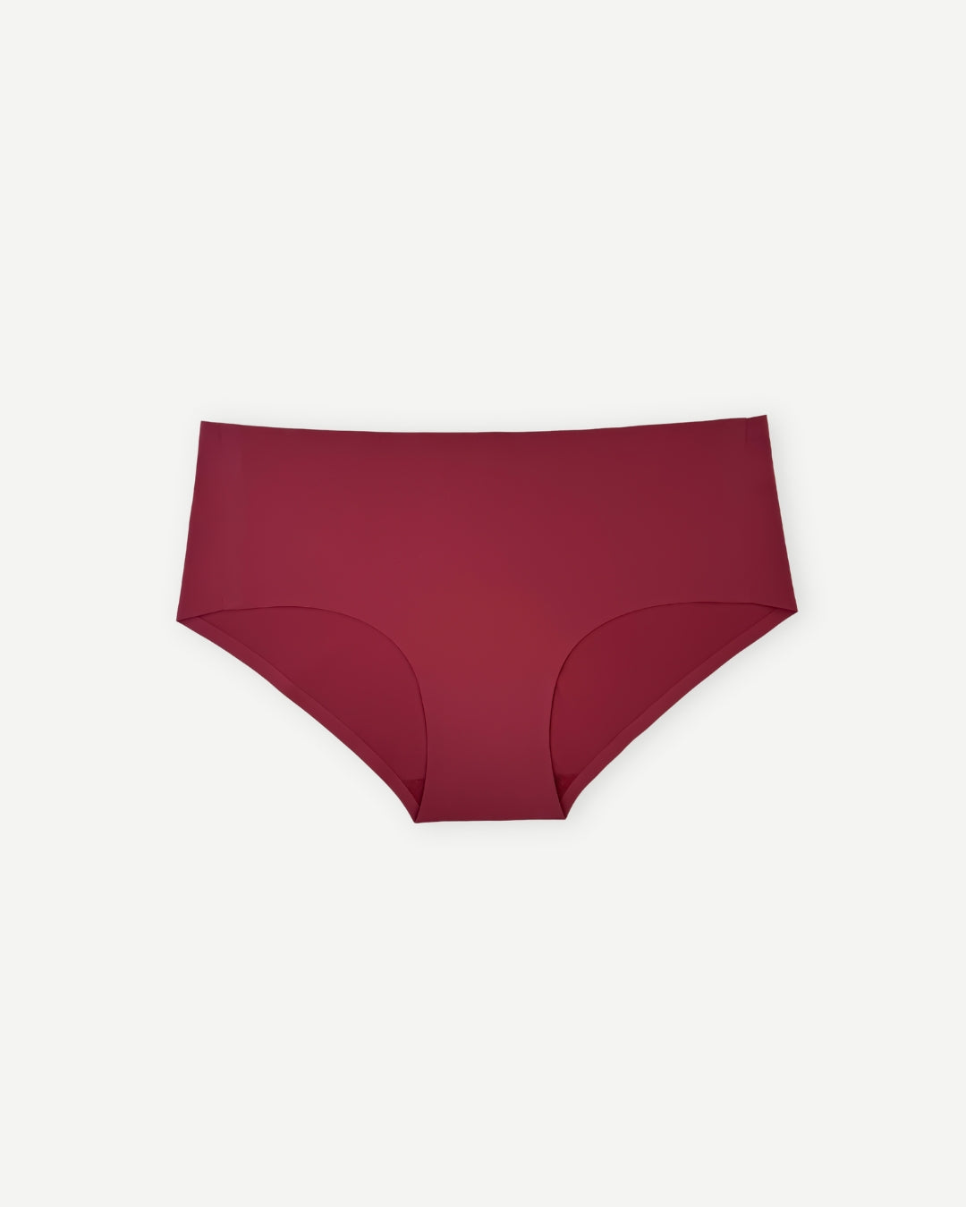 Seamless women's briefs in burgundy