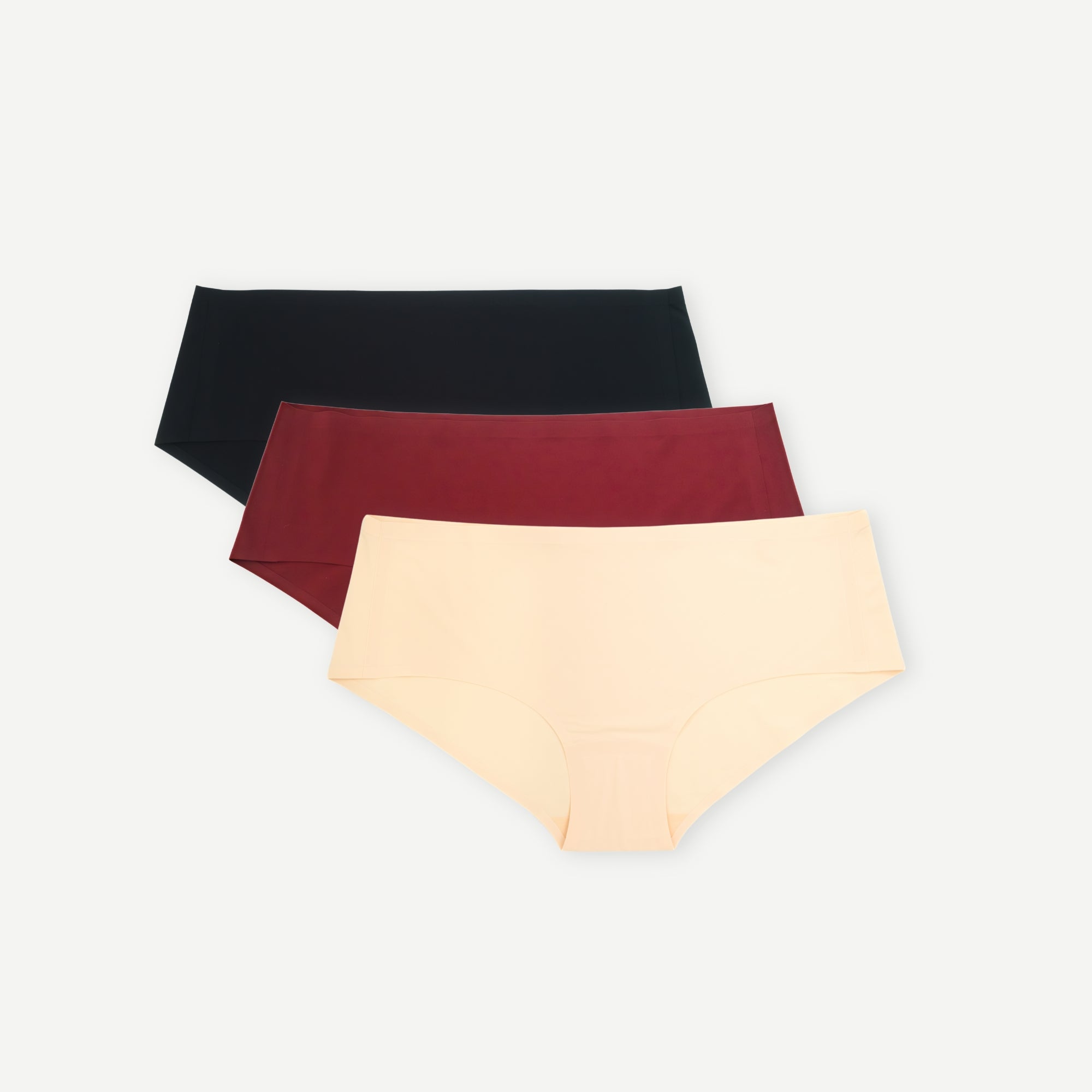 Seamless no-show sustainable women's underwear Briefs Bundle The Essential 3-Pack