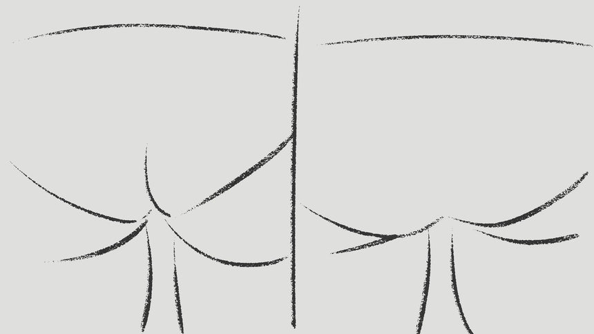 Comparison of seamless undies that ride up and the ones that stay in place due to more coverage